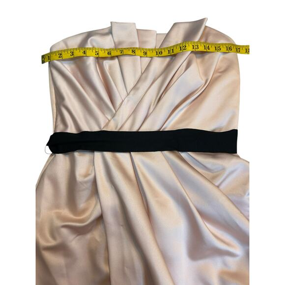 WHITE by Vera Wang Pink Strapless Cocktail Dress - Size 10 - Picture 5 of 16